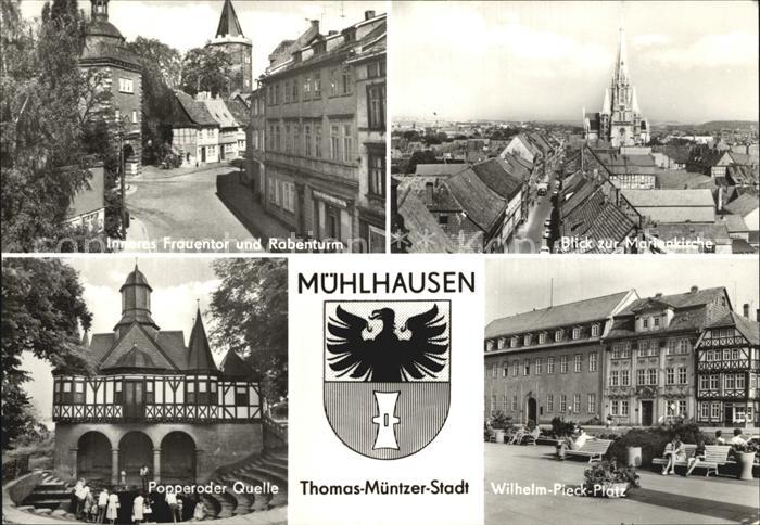 Muehlhausen Thueringen Thomas Muentzer Stadt Inneres Frauentor Rabenturm Poppero