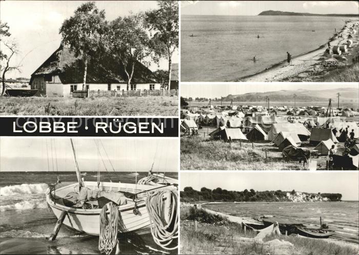 Lobbe Middelhagen Ruegen Ortsteil Middelhagen Zeltplatz Boote
