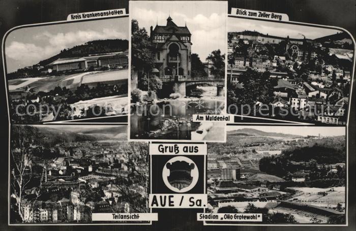 Aue Sachsen Zeller Berg Muldental Stadtion Otto Grotewohl