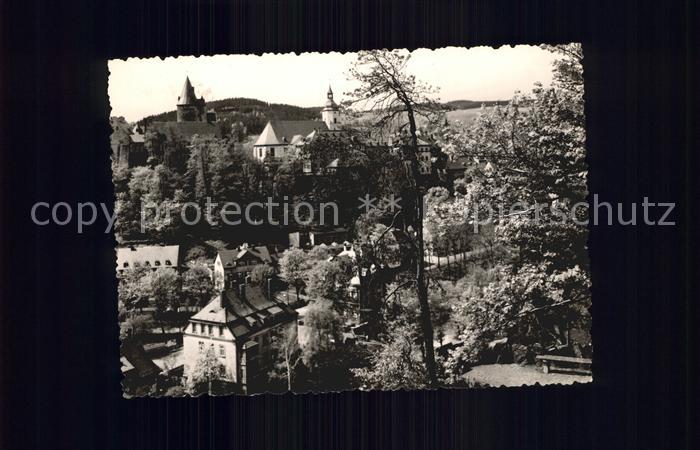 Schwarzenberg Erzgebirge Schloss Ortsansicht