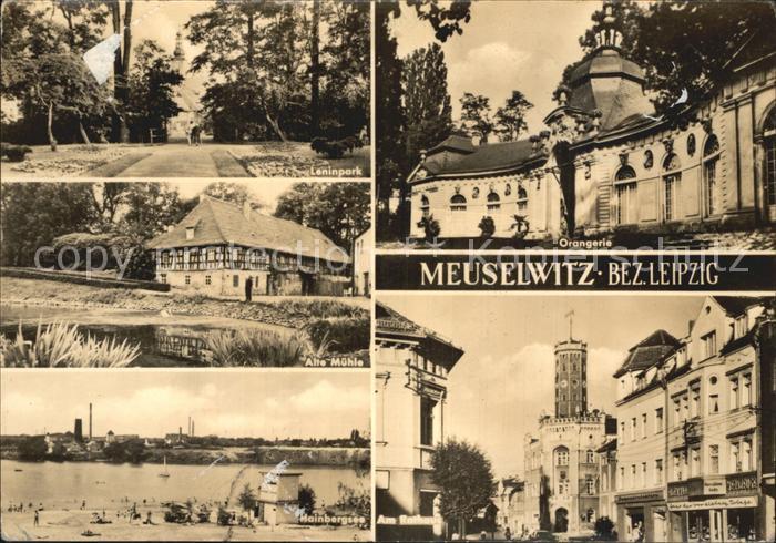 Meuselwitz Leninpark Orangerie Hainbergsee Rathaus
