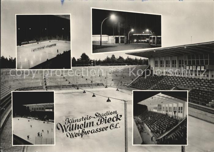 Weisswasser Oberlausitz Kunsteisstadtion Wilhelm Pieck