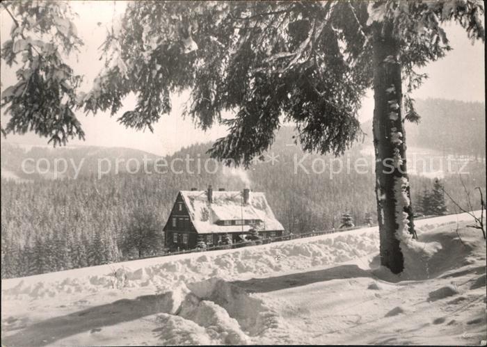 Erzgebirge Region Winterlandschaft