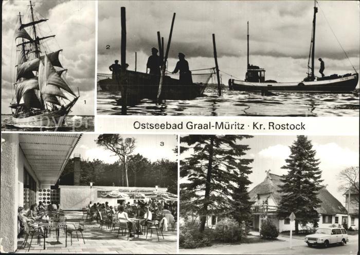 Graal-Mueritz Ostseebad Segelschulschiff Wilhelm Pieck Bodden Broiler Gaststaett