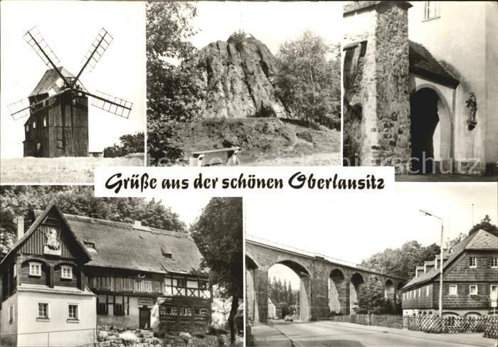 Oberoderwitz Windmuehle Neueibau Spitzberg Stadtmauer Stadtpfeiferplastik