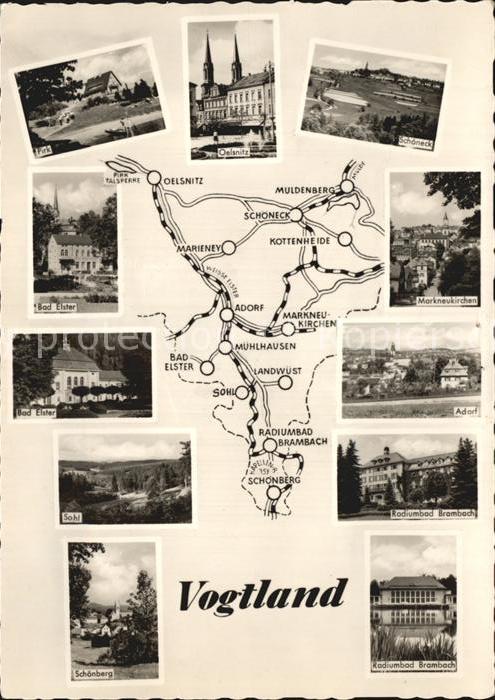 Vogtland Region Panoramakarte