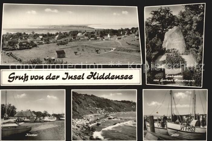 Insel Hiddensee Grabstaette Gerhart Hauptmann Kloster
