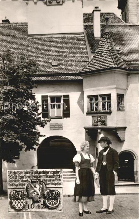 Eger Marktredwitz 900 Jahrfeier Trachtenpaar