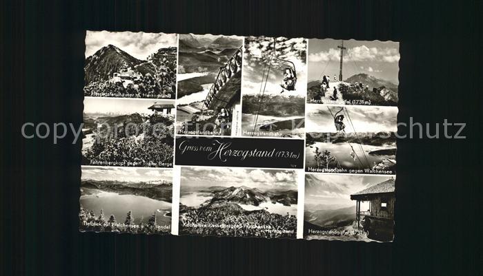 Herzogstand Herzogstandhaeuser Herzogstandbahn Sessellift Faehrenbergkopf Walche