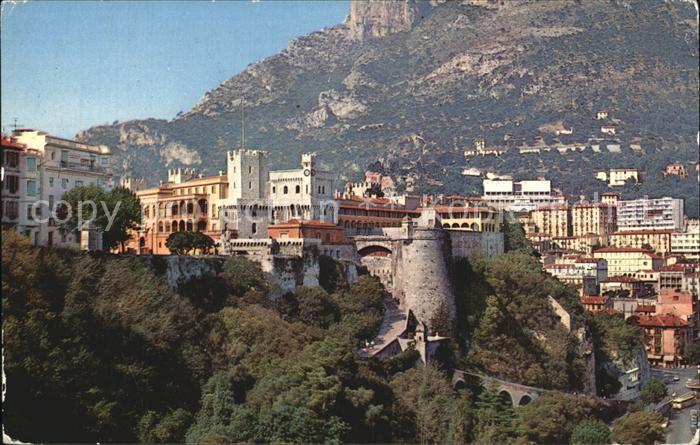 Monaco Le Rocher Le Palais du Prince Auf fond la Tete de Chien