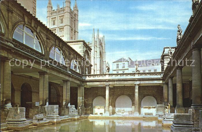 Bath UK Roman Bath an the Abbey