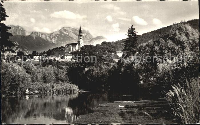 Annecy Haute-Savoie Canal du Thiou Monastere de la Visitation et Tournette