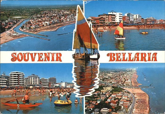 Bellaria Igea Marina Fliegeraufnahme Strandpartien