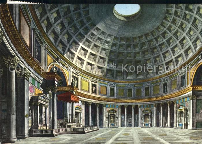 Roma Rom Interno del Pantheon