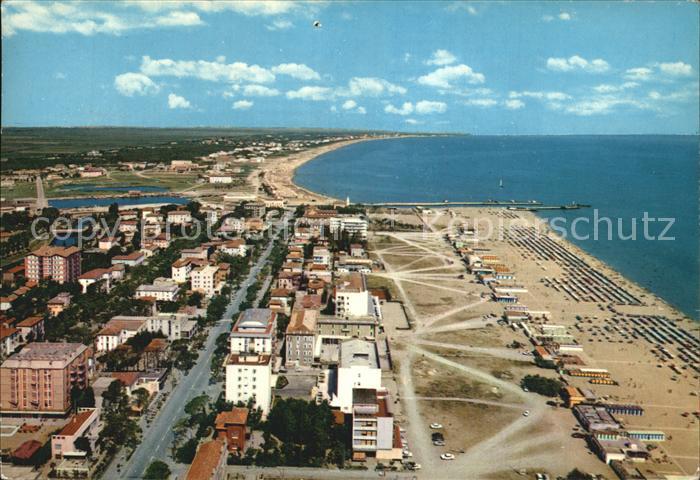 Cesenatico La spiaggia Fliegeraufnahme