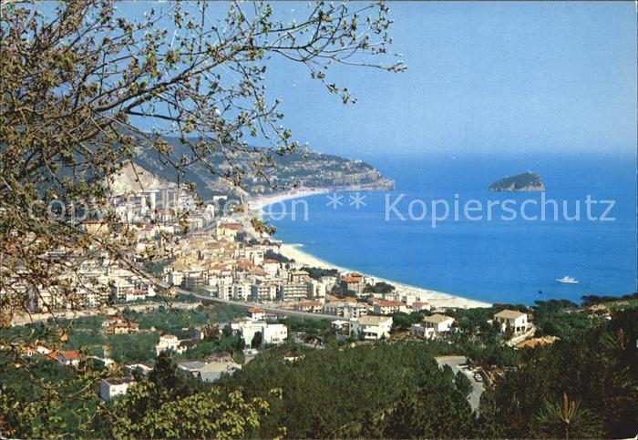 Spotorno Savona Liguria Panorama e Isolotto di Bergeggi