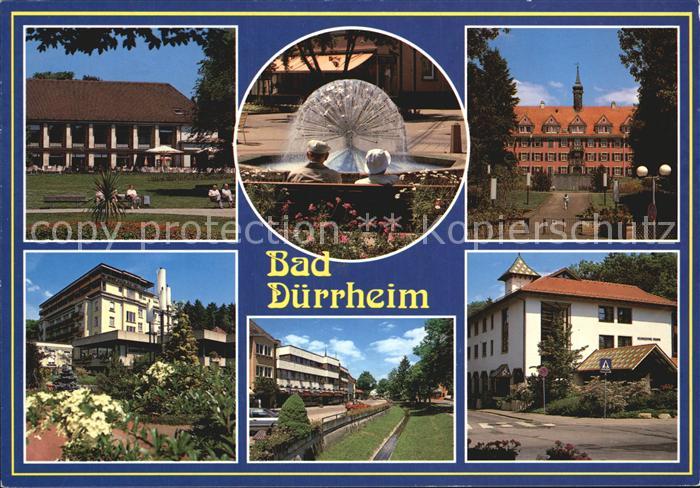 Bad Duerrheim Kurhaus Kurpark Springbrunnen Schloss