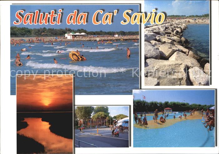 Ca Savio Spiaggia Sonnenuntergang Swimmingpool