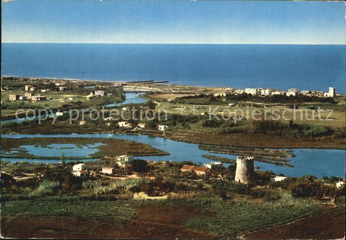 Gargano Torre della Finanza e foce dal Lago Varano