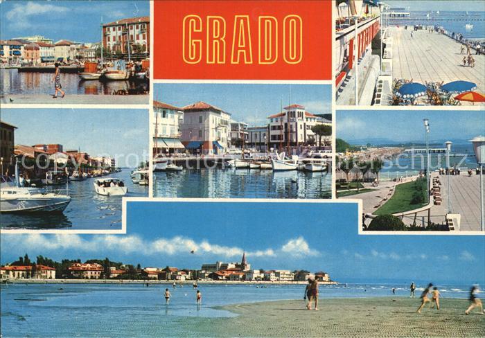 Grado Gorizia Hafenpartien Strand Panorama