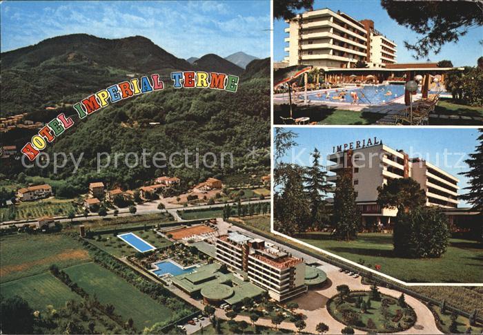 Montegrotto Terme Hotel Imperial Fliegeraufnahme Swimmingpool