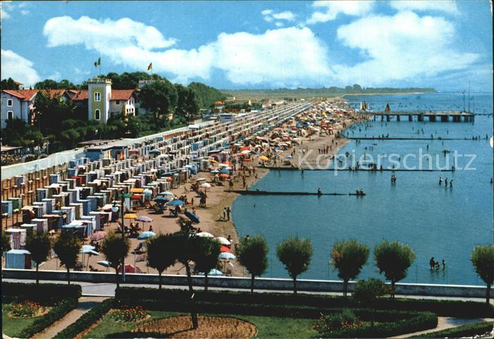 Grado Gorizia La Spiaggia vista dalla Villa Marchesini