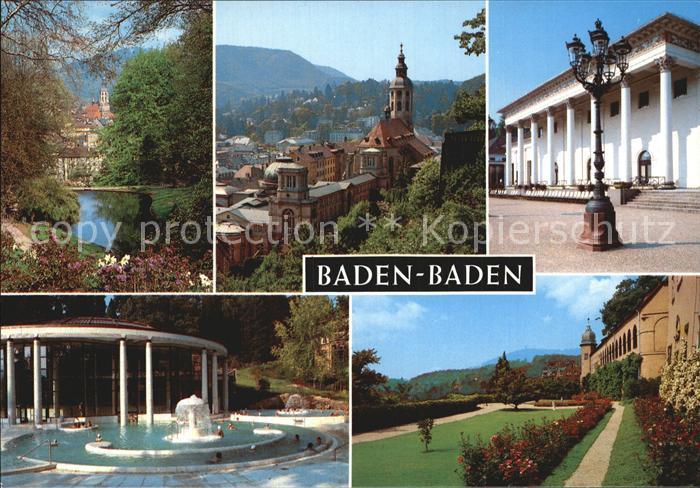 BADEN-BADEN BW Kirche Kurhaus Kurbad Park