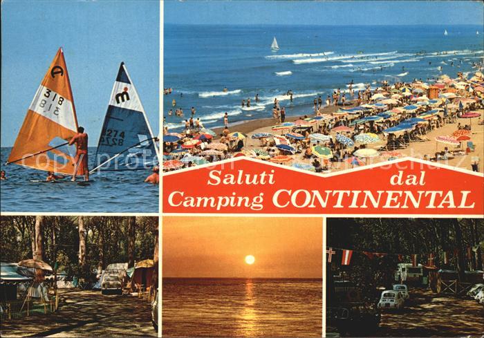 Marina di Castagneto Surfer Strand Continental Camping Sonnenuntergang