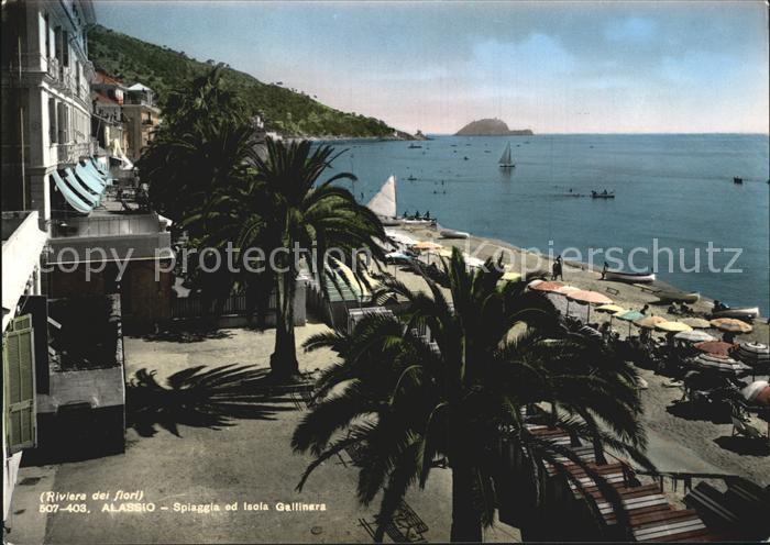 ALAssIO Savona Liguria IT Spiaggia ed Isola Gallinera