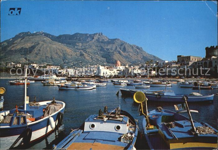 Forio d Ischia Il Porto e Monte Epomea