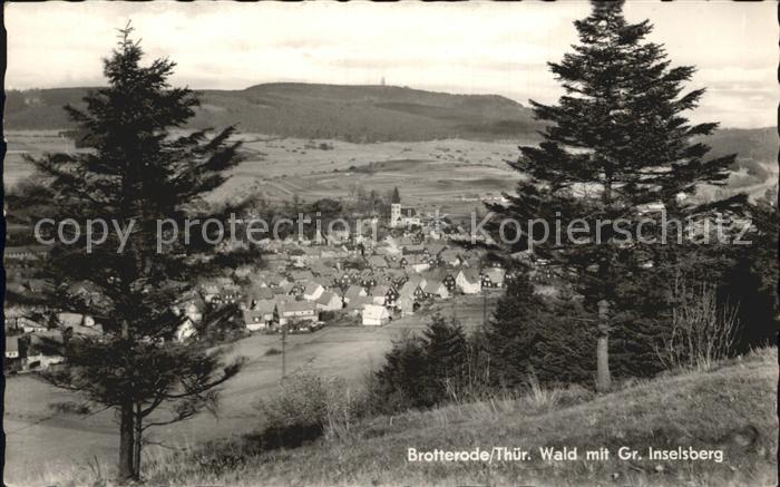 Brotterode mit Gr. Inselsberg