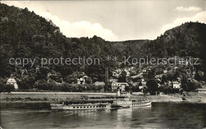 Schmilka Elbpartie mit Dampfer