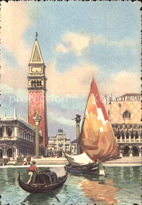 Venezia Venedig Piazzetta S. Marco Kuenstlerkarte