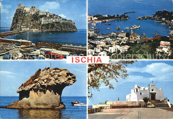 Ischia Fliegeraufnahme Kirche Hafen