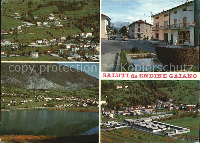 Endine Gaiano Partie am See Fliegeraufnahme