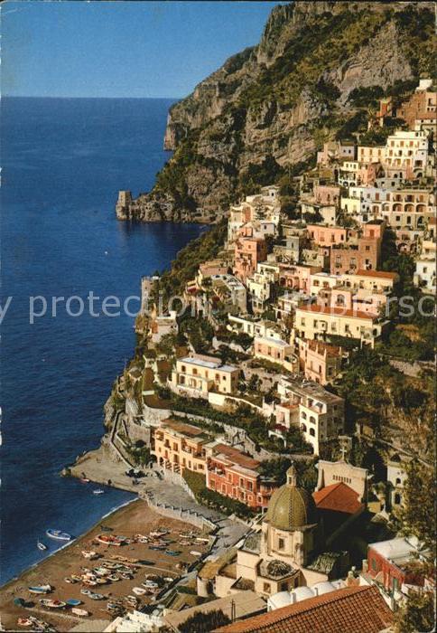 Positano mit Strand