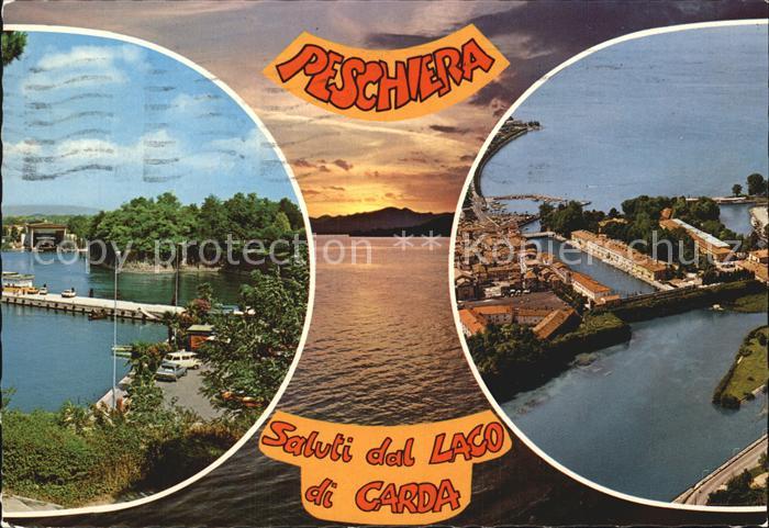 Peschiera del Garda Fliegeraufnahme Bootssteg