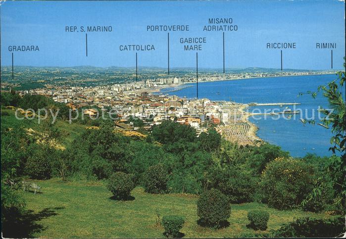 Gabicce Mare Panorama sull Adriatico
