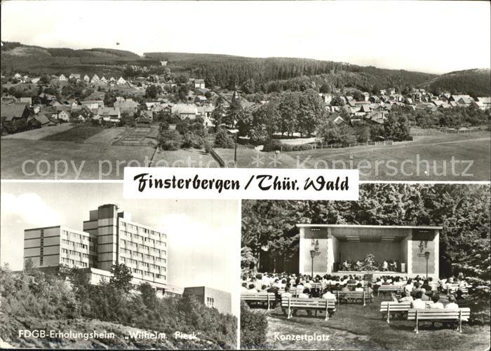 Finsterbergen Fliegeraufnahme Erholungsheim Wilhelm Pieck Konzertplatz