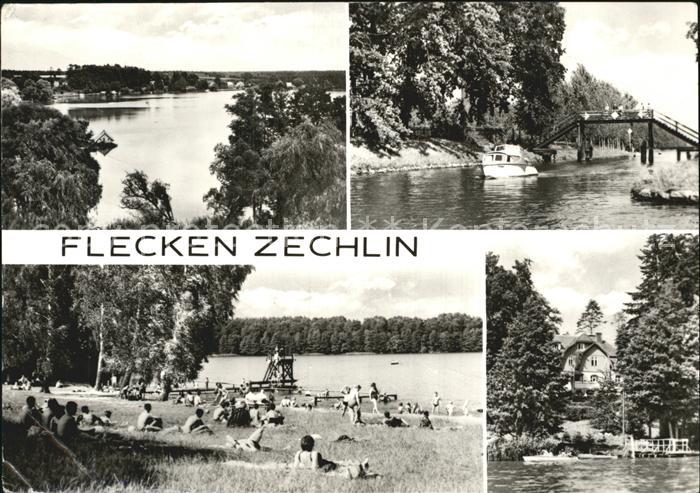 Zechlin  Rheinsberg Ostprignitz-Ruppin Brandenburg Strand Bruecke