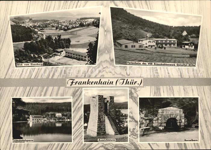 Frankenhain Thueringen Luetschetalsperre Aussichtsturm Borzelborn