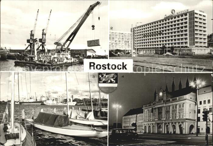 ROSTOCK  CITY Hafen Interhotel Warnow Rathaus