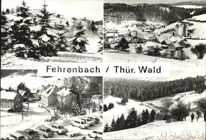 Fehrenbach Thueringer Wald Skigebiet Winter