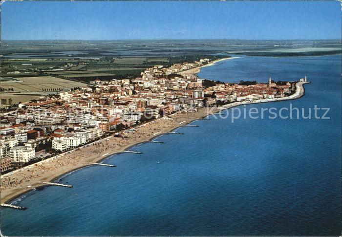 Caorle Venezia Fliegeraufnahme Strand