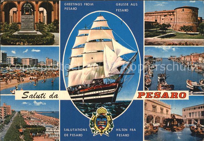 Pesaro Hafen Strand Segelschiff