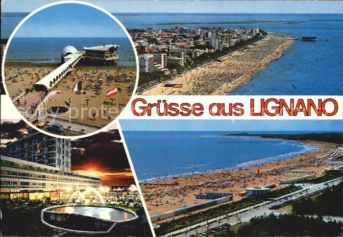 Lignano Fliegeraufnahme Straende