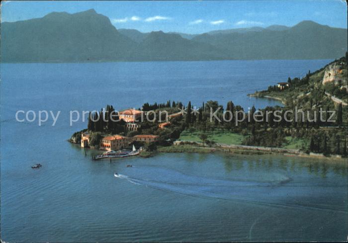 Lago di Garda Punta S. Vigilio Fliegeraufnahme
