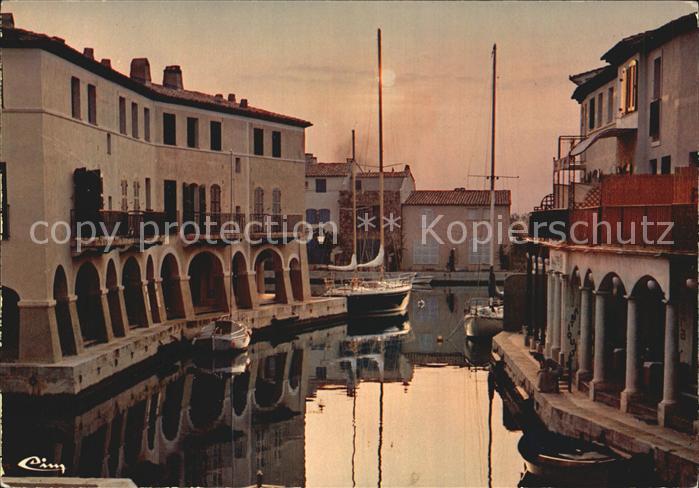 Port Grimaud bei Sonnenuntergang