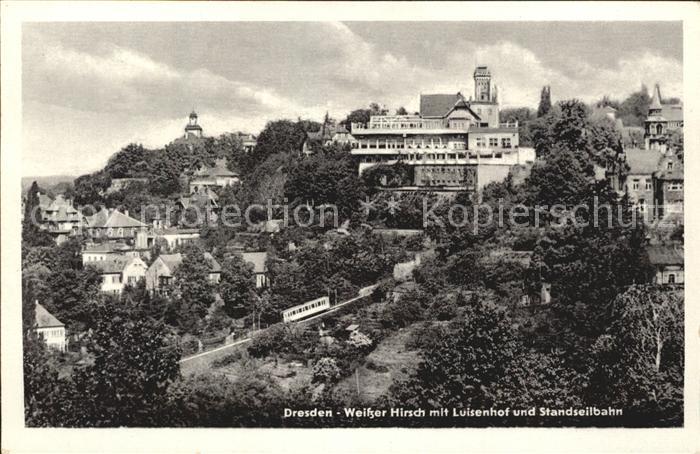 DRESDEN Elbe Weisser Hirsch Luisenhof Standseilbahn