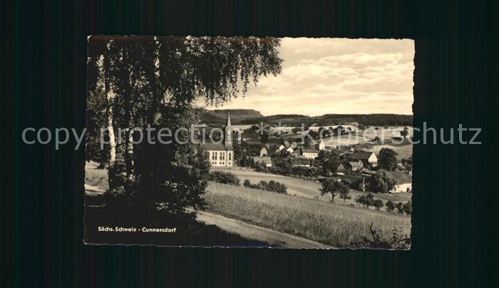 Cunnersdorf Glashuette Sachsen Ortsansicht